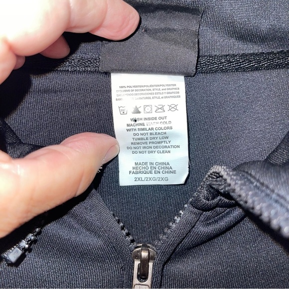 NFL New Orleans Saints Black & Gold Track Jacket Mens Size 2XL - Picture 4 of 7